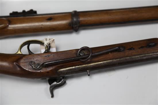 A Victorian percussion cavalry carbine,